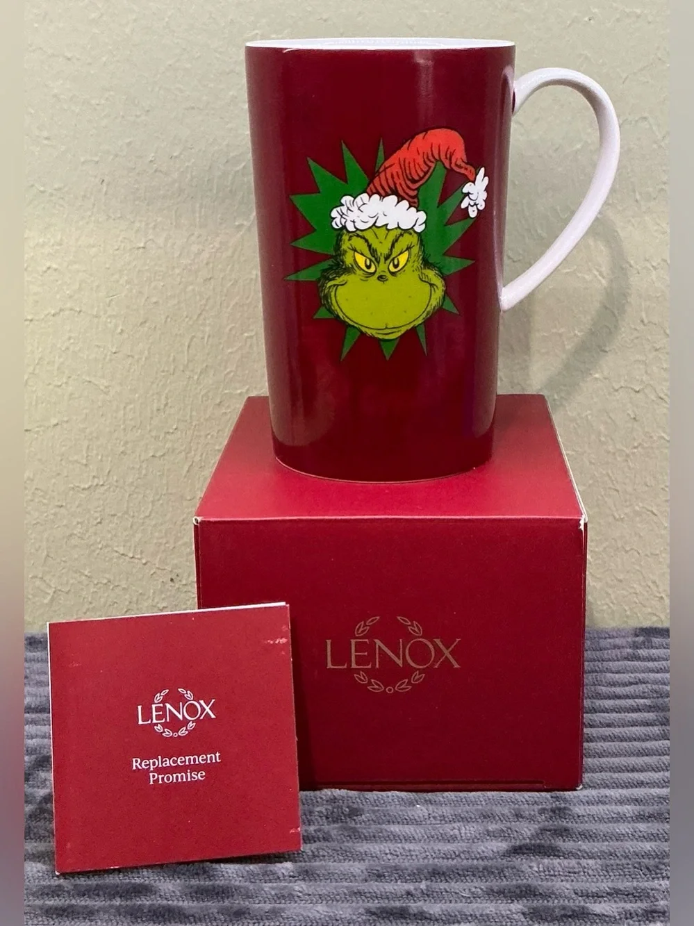 NEW in Box Lenox Merry Grinchmas Magic Mug Heat Sensitive Color Changing